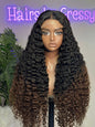 28" Sdd Ombre Burmese Curls 5×5 HD Lace | 1B/4
