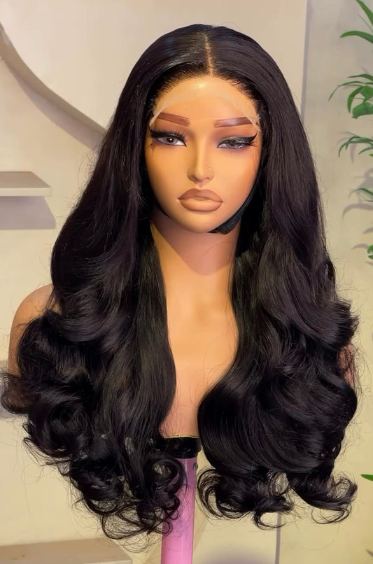 24" SDD Bounce Wavy Wig – 6x6 HD lace Closure