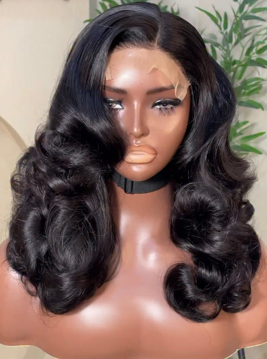 14" SDD Layered Bounce Hair – 5x5 HD Lace Closure