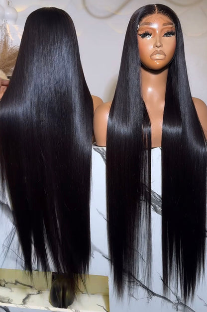 30" SDD Bone Straight Hair  – 5x5 HD Lace Closure