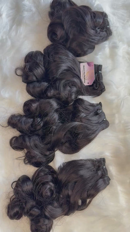 SDD Luxury Bounce Bundle with 5×5 HD Lace Closure — Natural Black (1B)